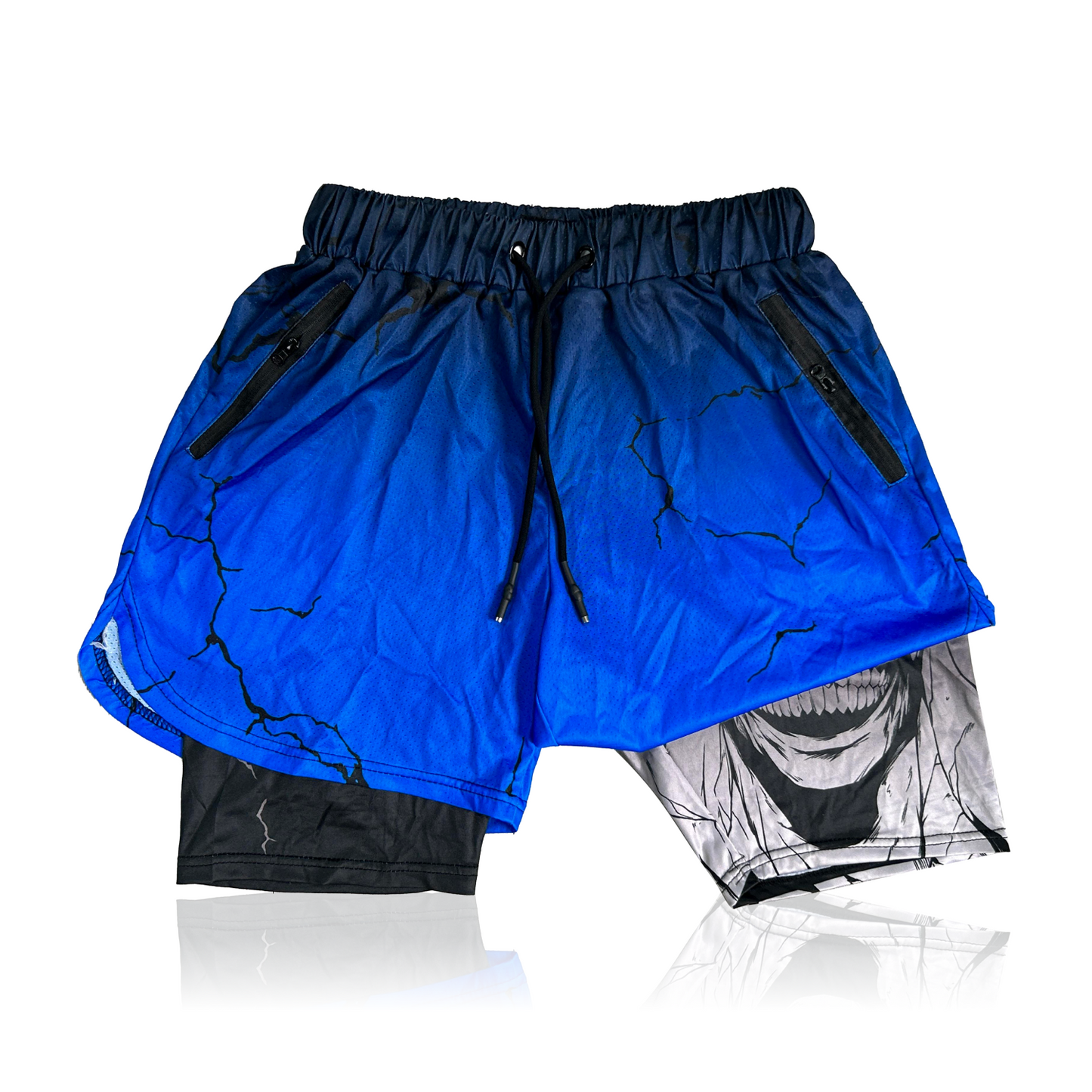 Anime Shorts Blue Solo