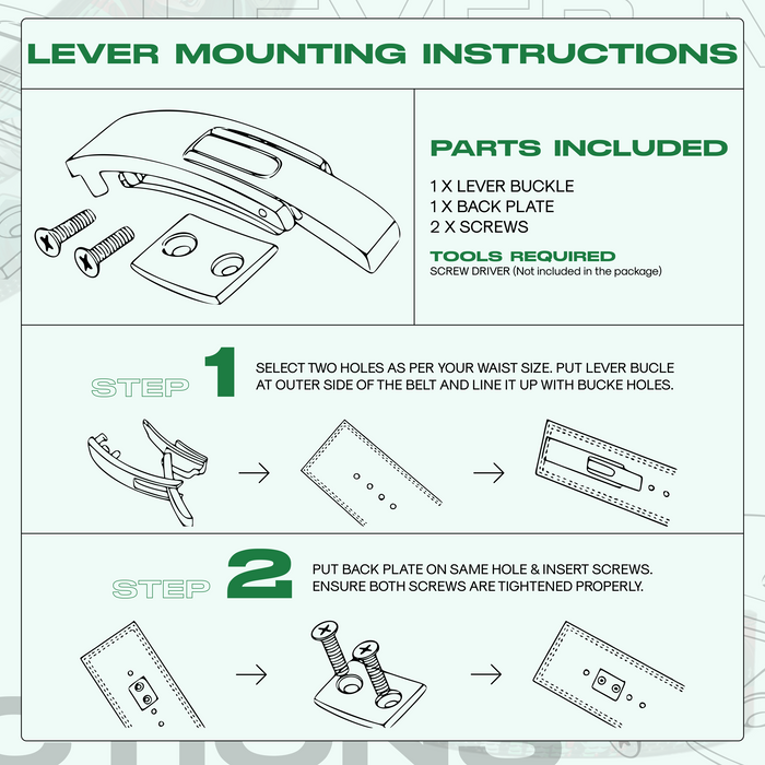 Green Lee Anime Lever Belt Crown Limited Supply