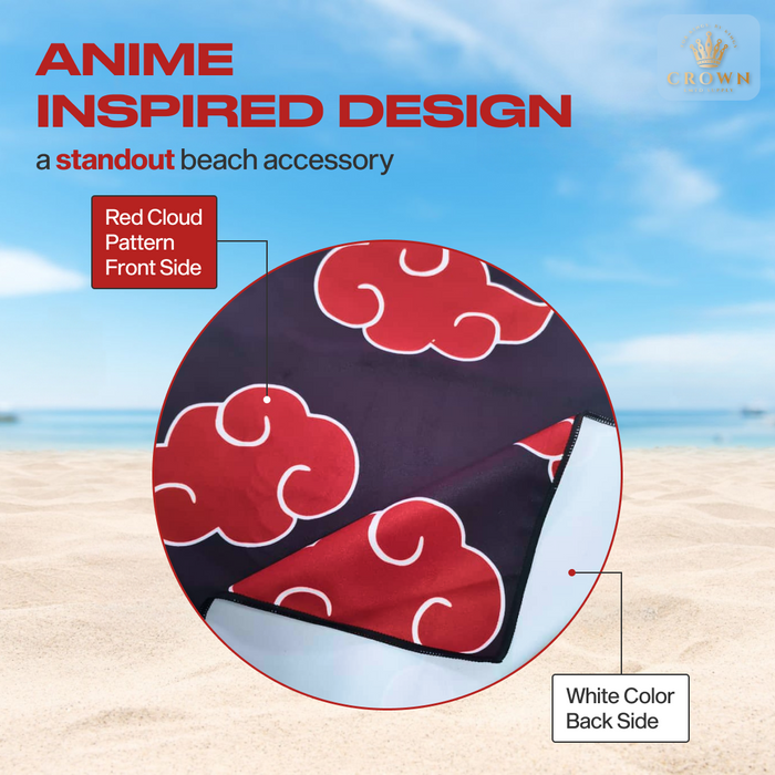 Anime Beach Towel Soft Suede Microfiber for Men and Women Crown Limited Supply