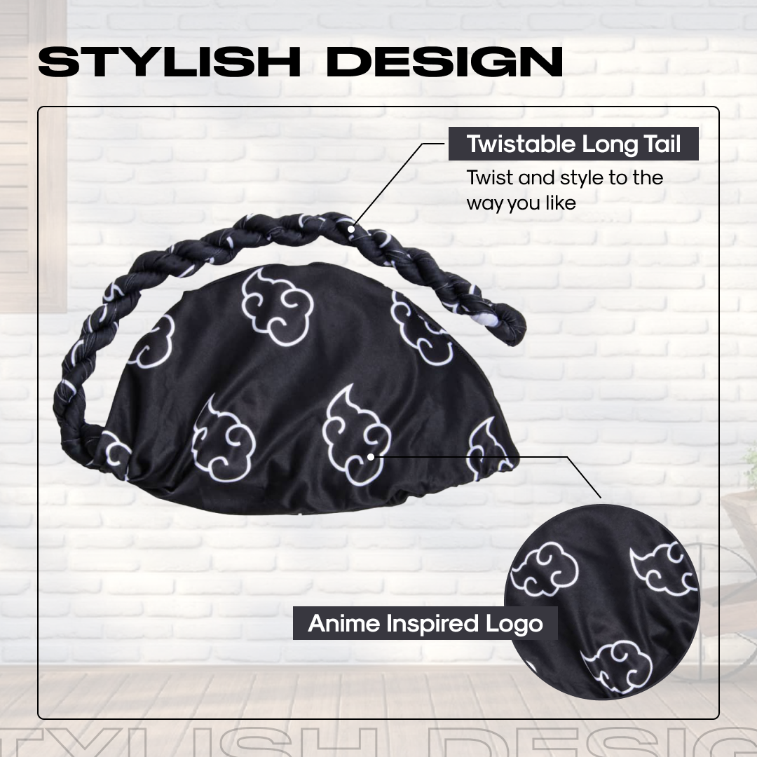 Anime Turban for Men - Satin Hair Wrap Crown Limited Supply