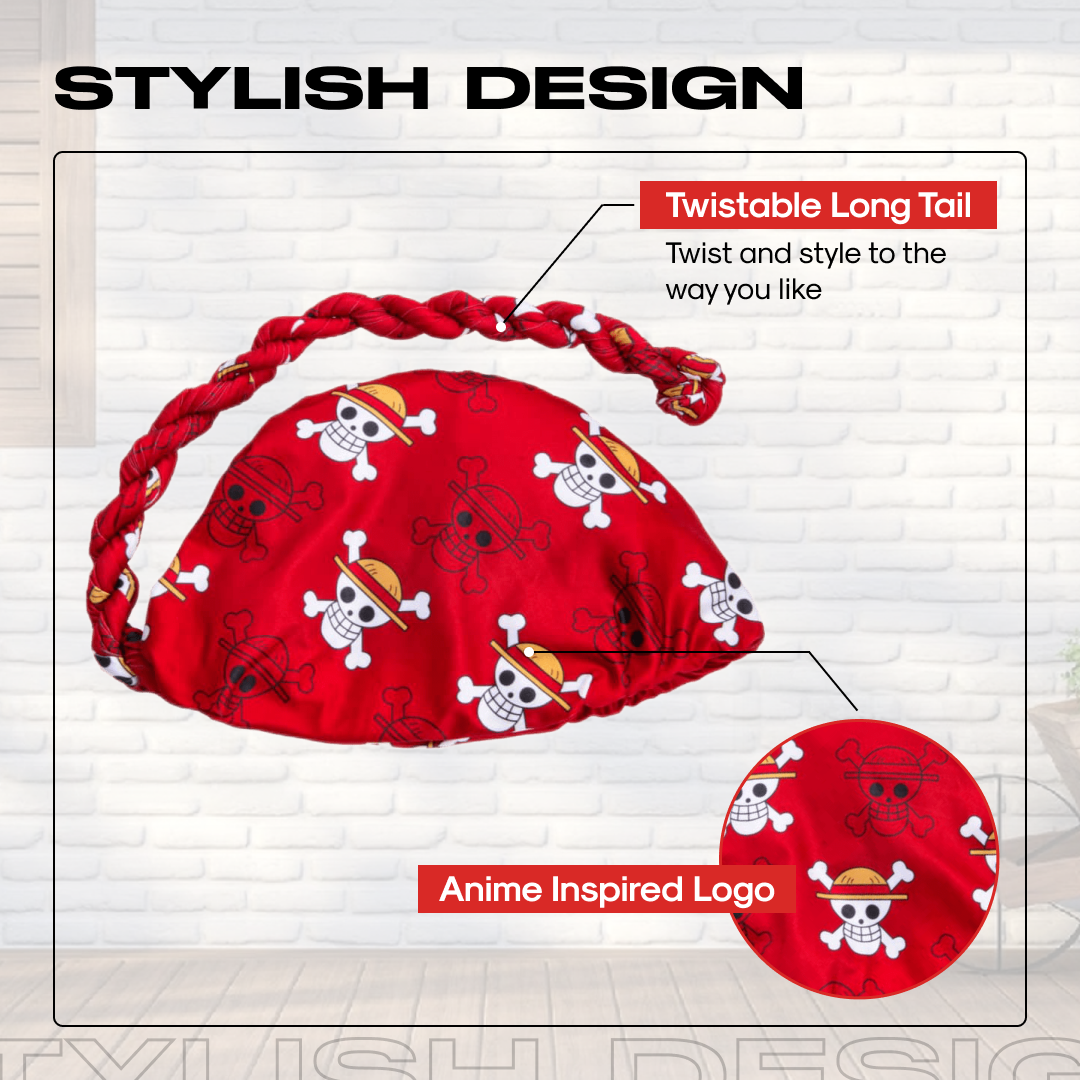 Anime Turban for Men - Satin Hair Wrap Crown Limited Supply