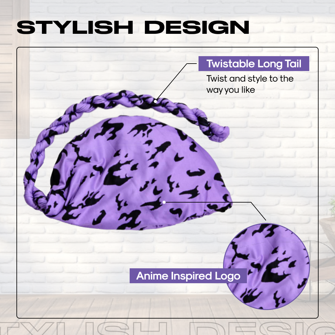 Anime Turban for Men - Satin Hair Wrap Crown Limited Supply