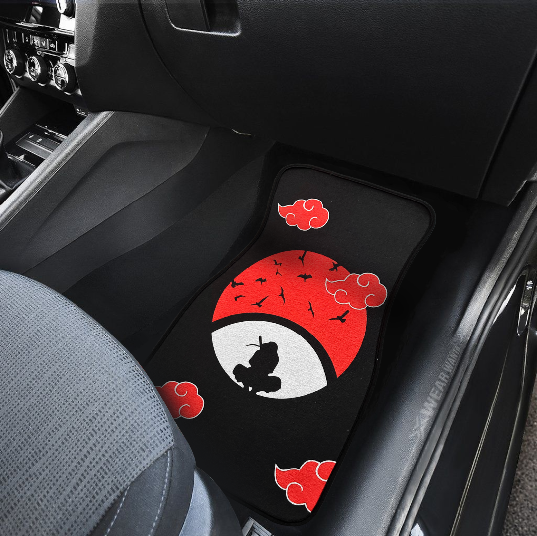 Anime Car Carpet Mat 1pc -Black Uchii