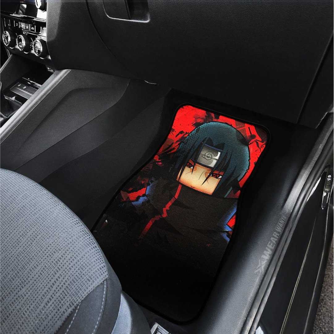 Anime Car Carpet Mat 1pc - Black Itach