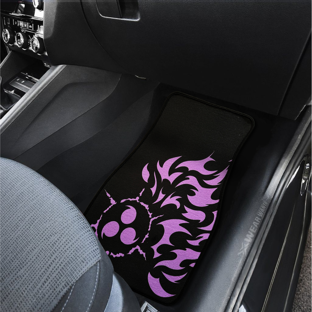 Anime Car Carpet Mat 1pc - Black Cursed Mark