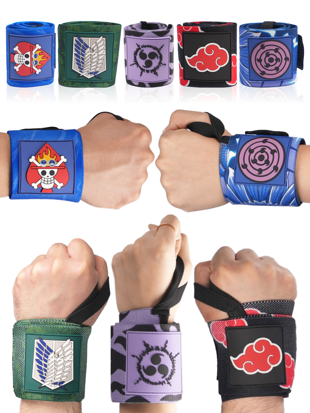 Limited Anime Wrist Wrap Bundle Set Crown Limited Supply