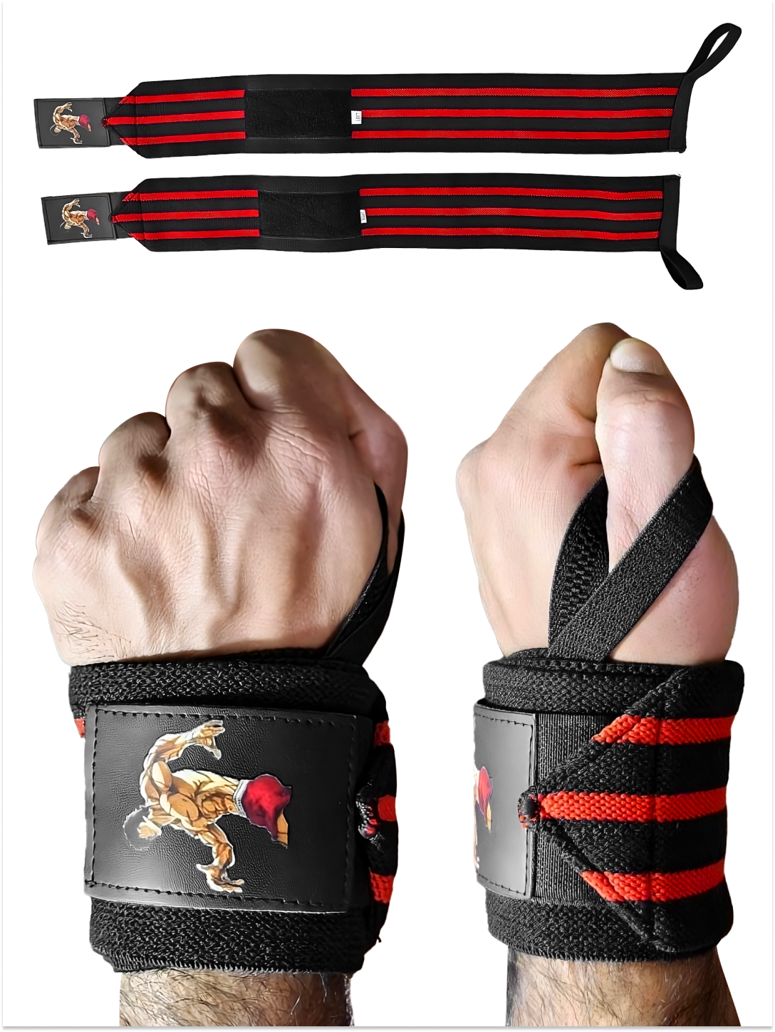 Red Baki Wrist Wrap