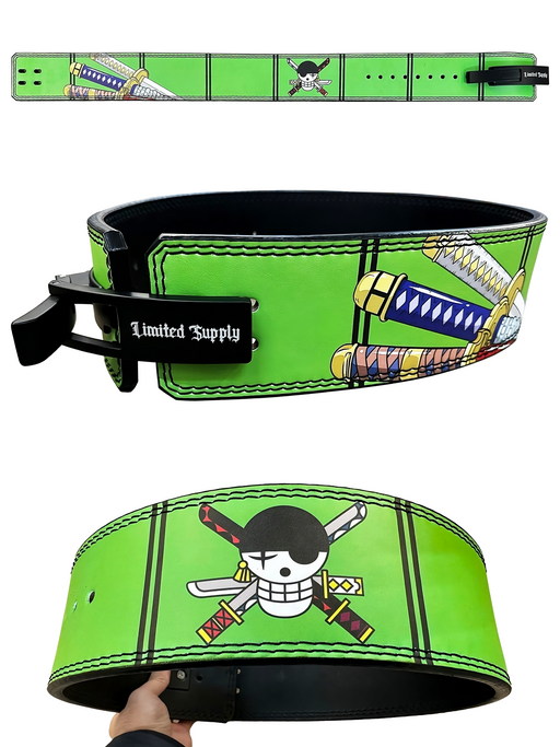Anime Lever Belt Weight Lifting Accessory - Green Zorro Crown Limited Supply