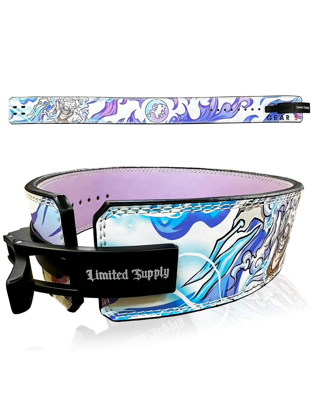 Mens Anime Gym Lever Belt Crown Limited Supply