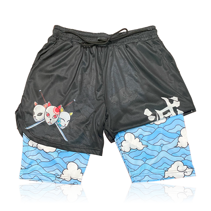 Crown Anime Shorts - Breathable Mesh