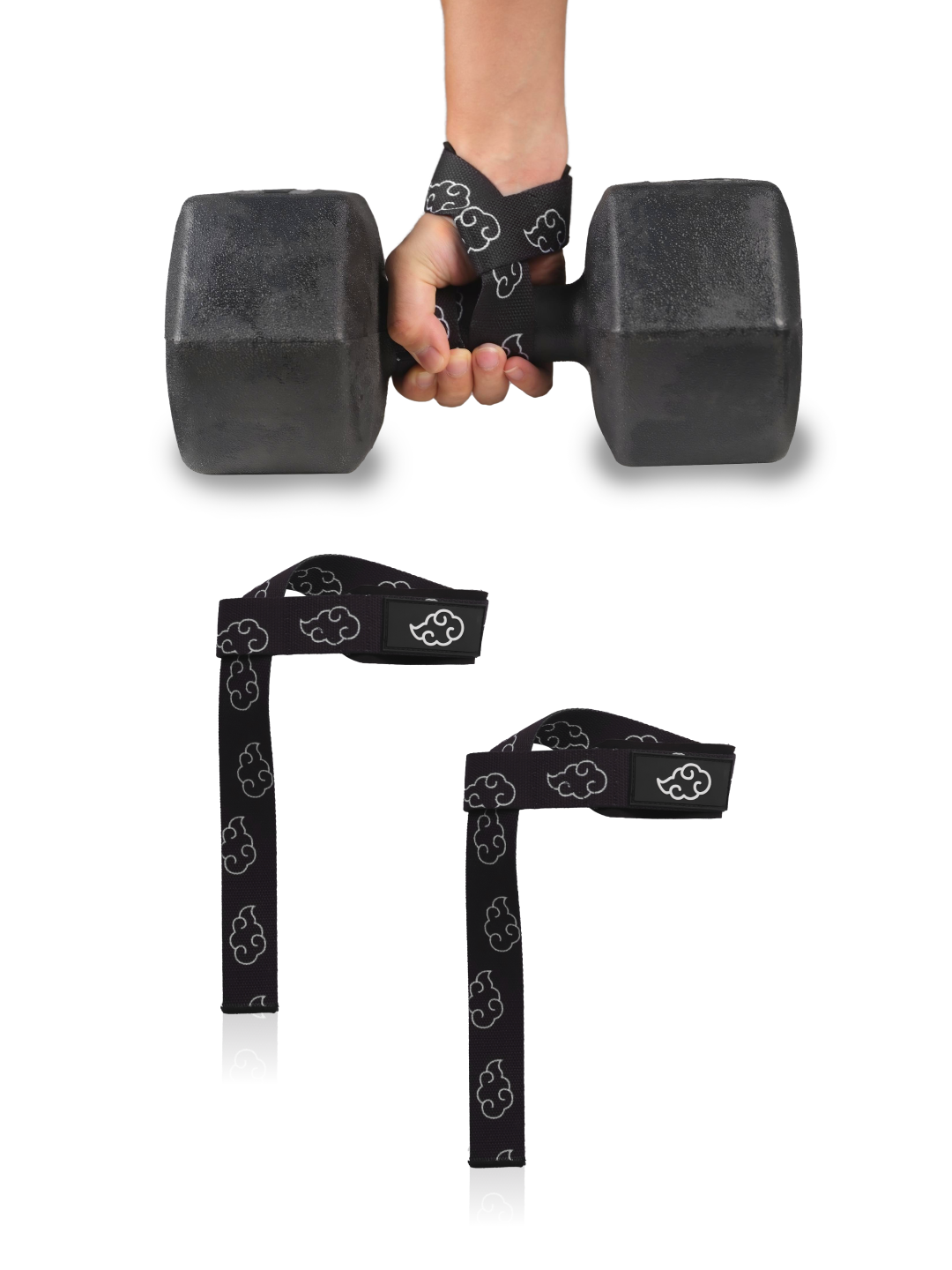 Black Cloud Lifting Wrist Straps