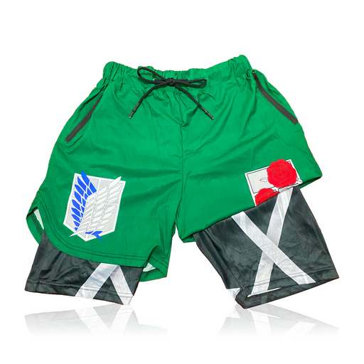 Green AOT Anime Shorts Crown Limited Supply