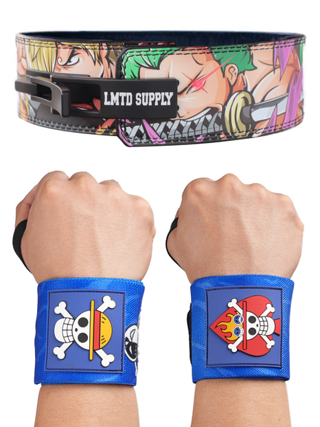 2 set anime lever belt and wrist wrap