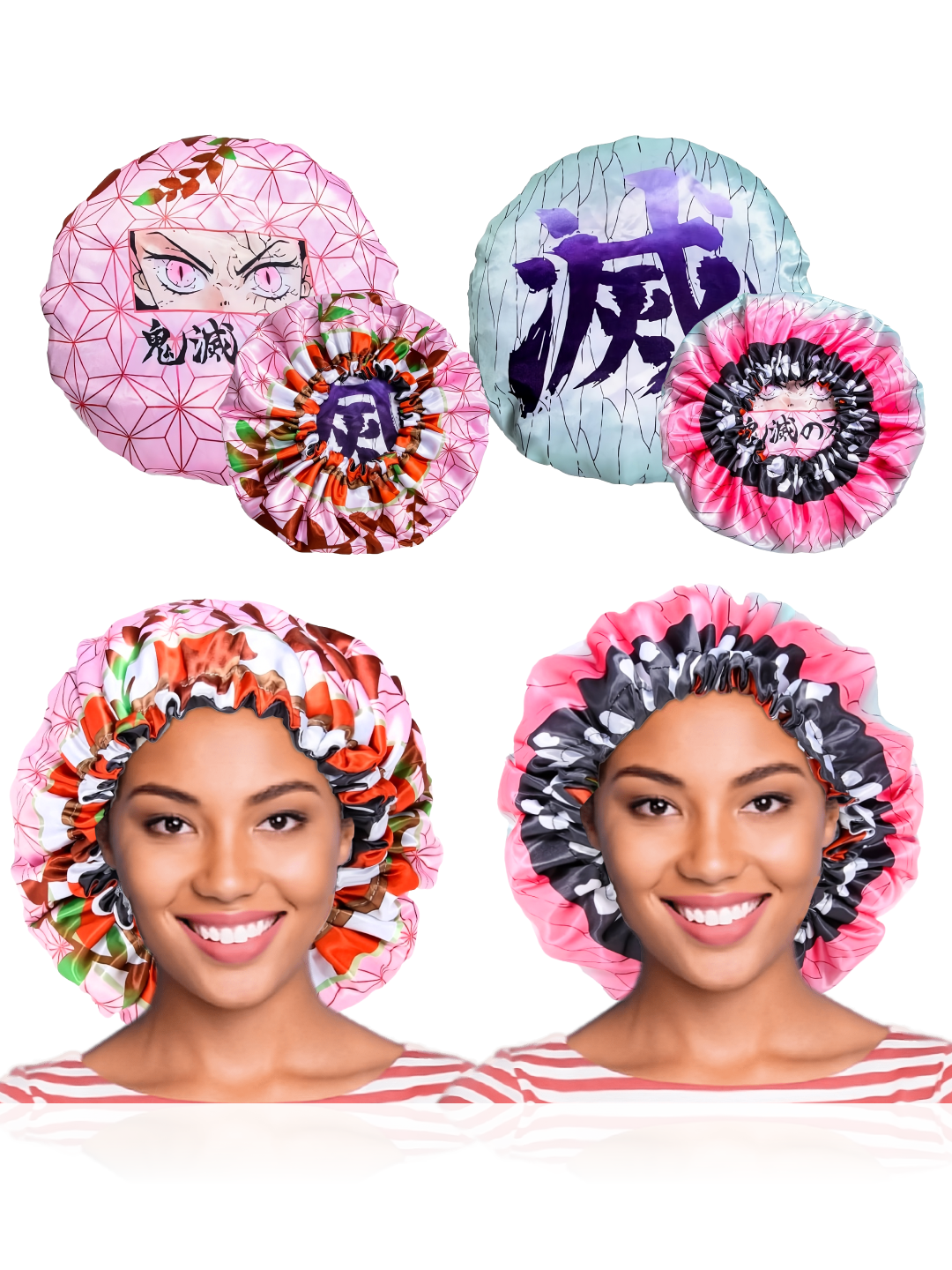 Reversible Anime Bonnets Crown Limited Supply