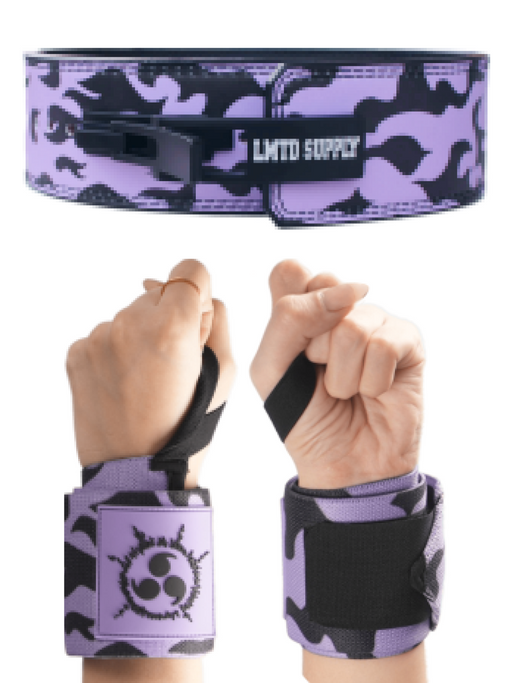 2PC Set Anime Belt and Wrist Wrap Bundle Crown Limited Supply