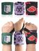 Anime Wrist Wraps 3 Pairs Bundle - 24" Lifting Straps for Men and Women - Gym Accessories Support Workout (Trinity A) Crown Limited Supply