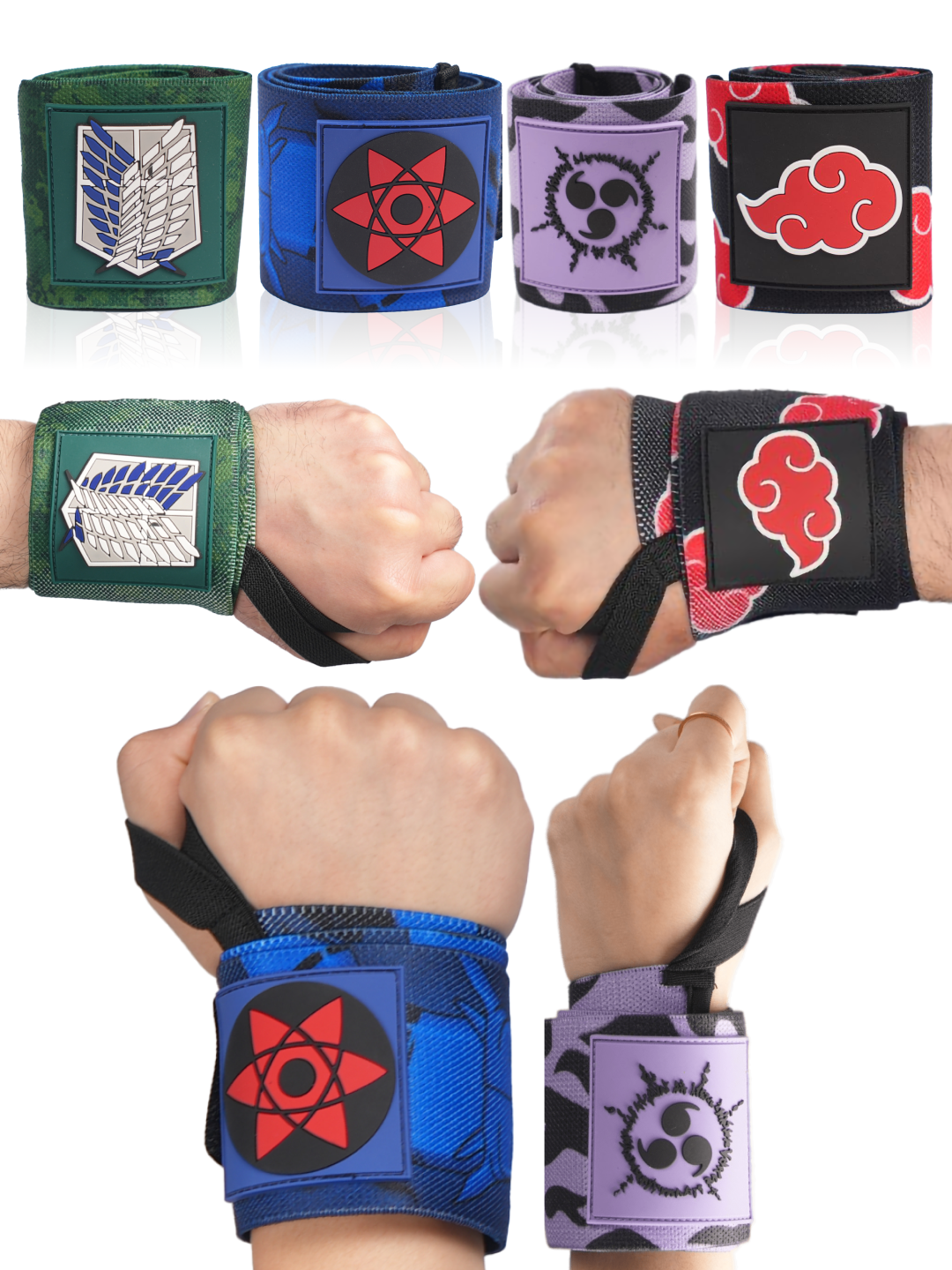 Limited Anime Wrist Wrap Bundle Set Crown Limited Supply