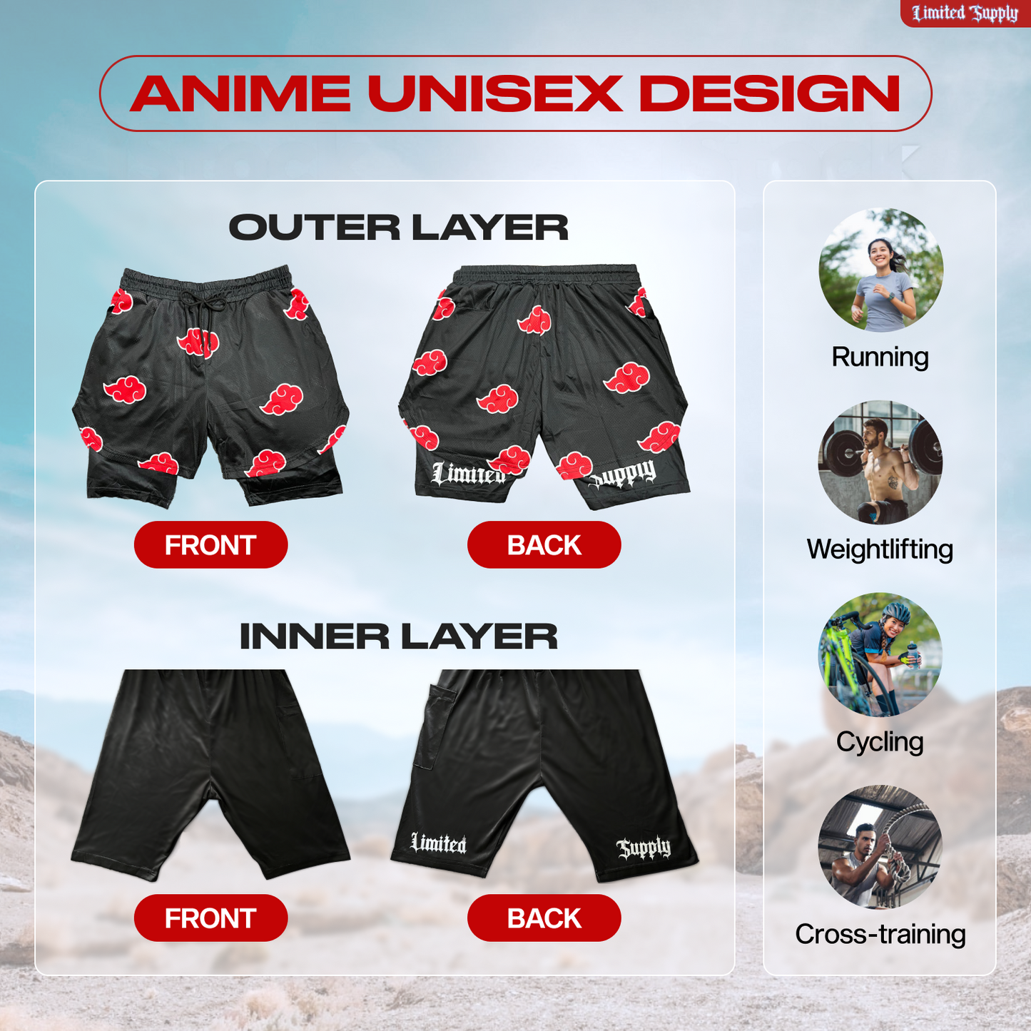 Limited Supply Compression Shorts Crown Limited Supply