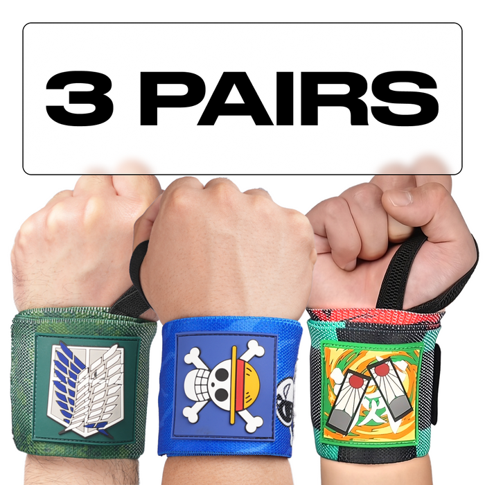 Anime Wrist Wraps Bundle - Trio Crown Limited Supply