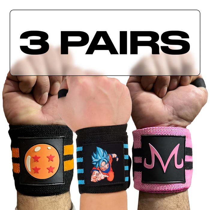 Anime Wrist Wraps Bundle - Trio Crown Limited Supply