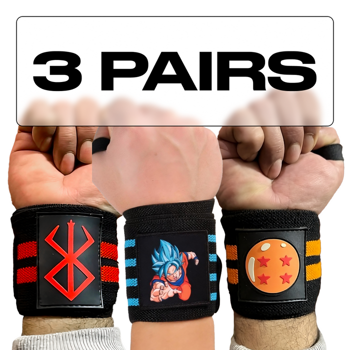 Anime Wrist Wraps Bundle - Trio Crown Limited Supply