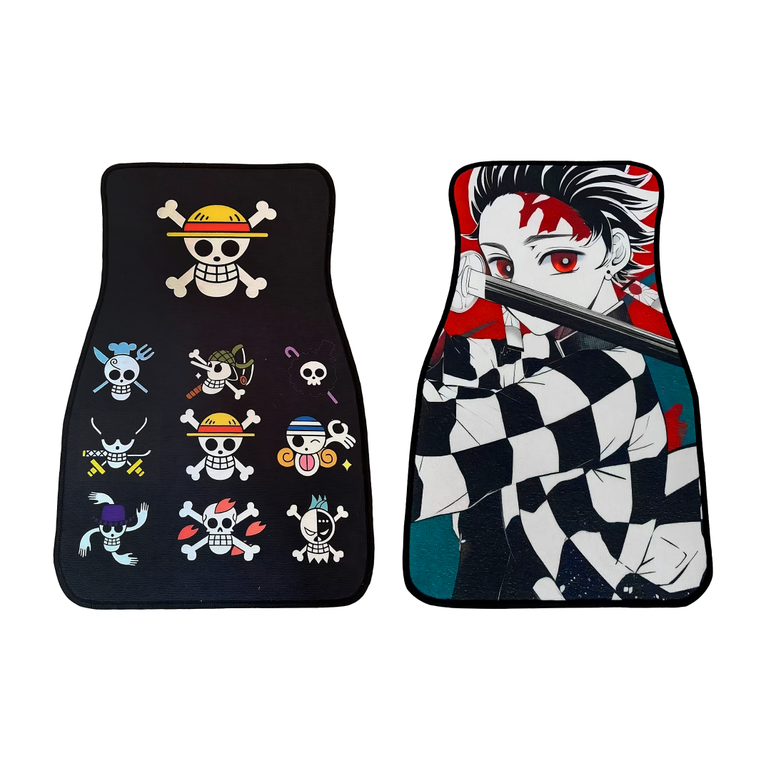 Duo Designs Anime Car Carpet Mat 2pcs Set C2