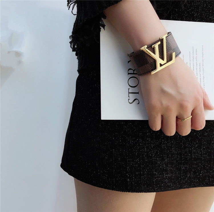 LLV Brown Checkered Bracelet
