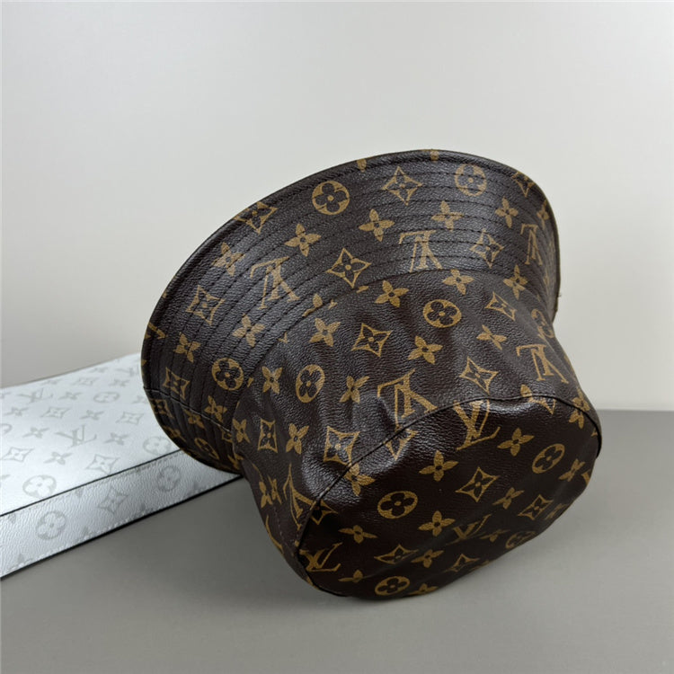 Brown LLV Design Bucket Hat