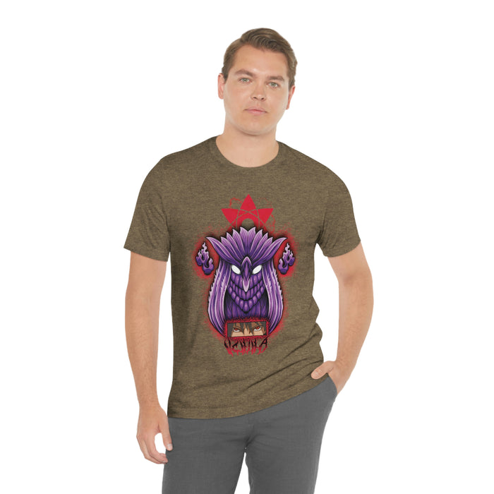 Purple Power Sharigan Red Eye Anime - Unisex T-shirt Printify