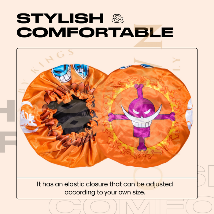Orange Ace - Silky Crown Bonnet Crown Limited Supply