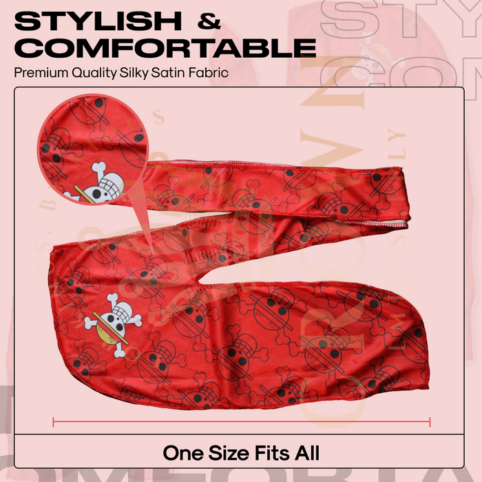 One P. Red Skull - Silky Crown Durag Crown Limited Supply
