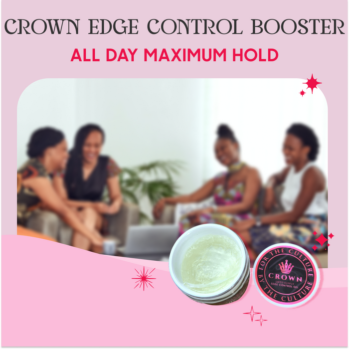 Crown Pink Queen Edge Control Hair Gel for Women Crown Limited Supply