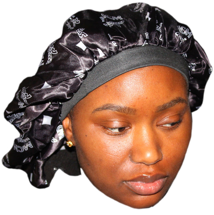 Black MM - Silky Crown Bonnet Crown Limited Supply