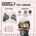 2PCS Anime White Huey and Red Cloud Ski Mask Crown Limited Supply