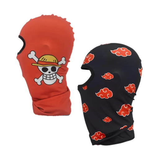 2PCS Anime Red Skull and Red Cloud Ski Mask Crown Limited Supply