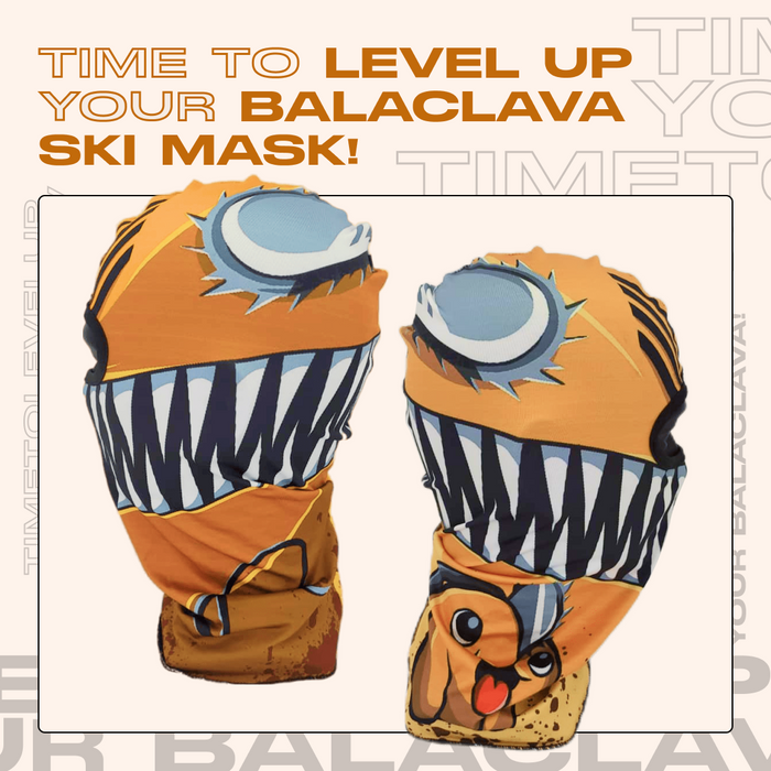 Orange Pochita Ski Mask Crown Limited Supply