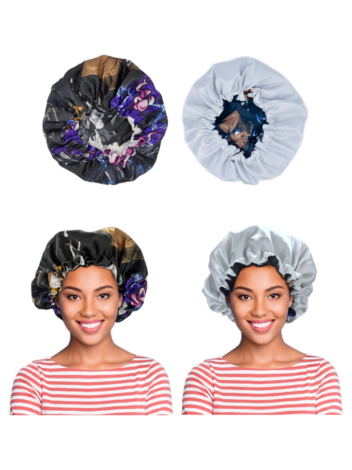 Double Layer Reversible Anime Bonnet for Men and Women Crown Limited Supply