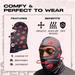 Anime Ski Mask with Design - Red Cloud Black Balaclava Crown Limited Supply