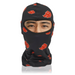 Anime Ski Mask with Design - Red Cloud Black Balaclava Crown Limited Supply