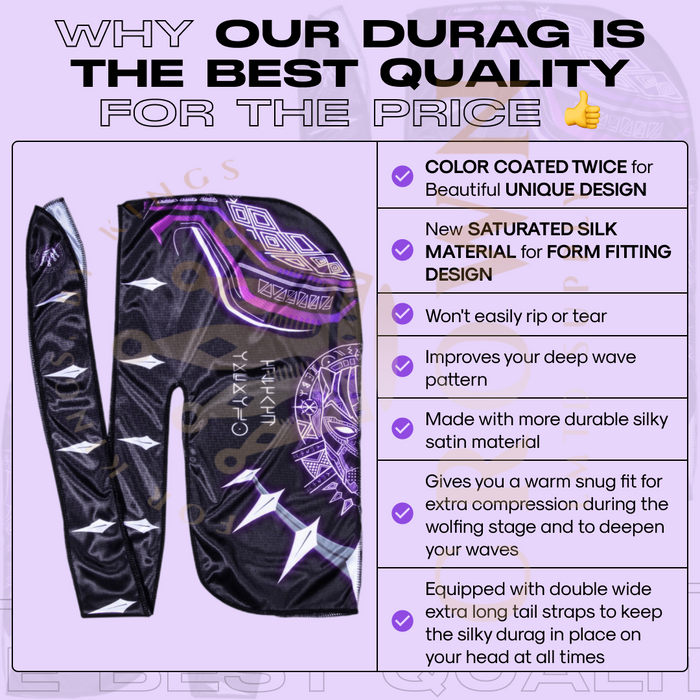 Black Panther Anime Durag Crown Limited Supply