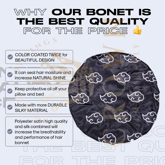 Black Cloud - Crown Bonnet & Durag Bundle Crown Limited Supply