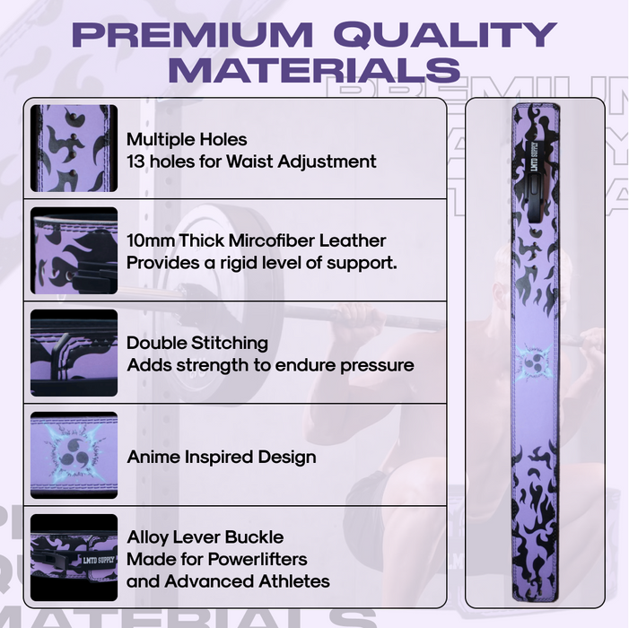Anime Purple CursedM Lever Belt Crown Limited Supply