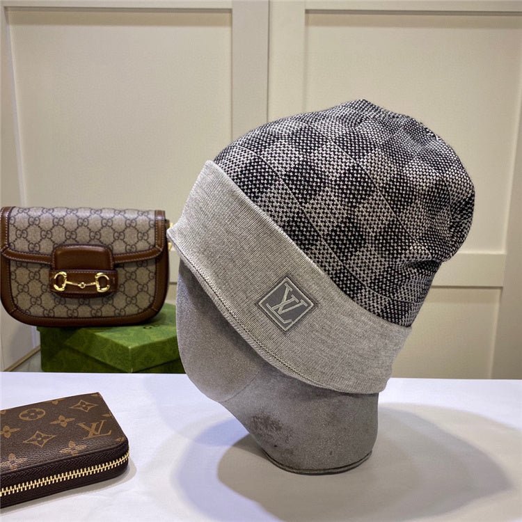 LLV Checkered Design Beanies - Image 6