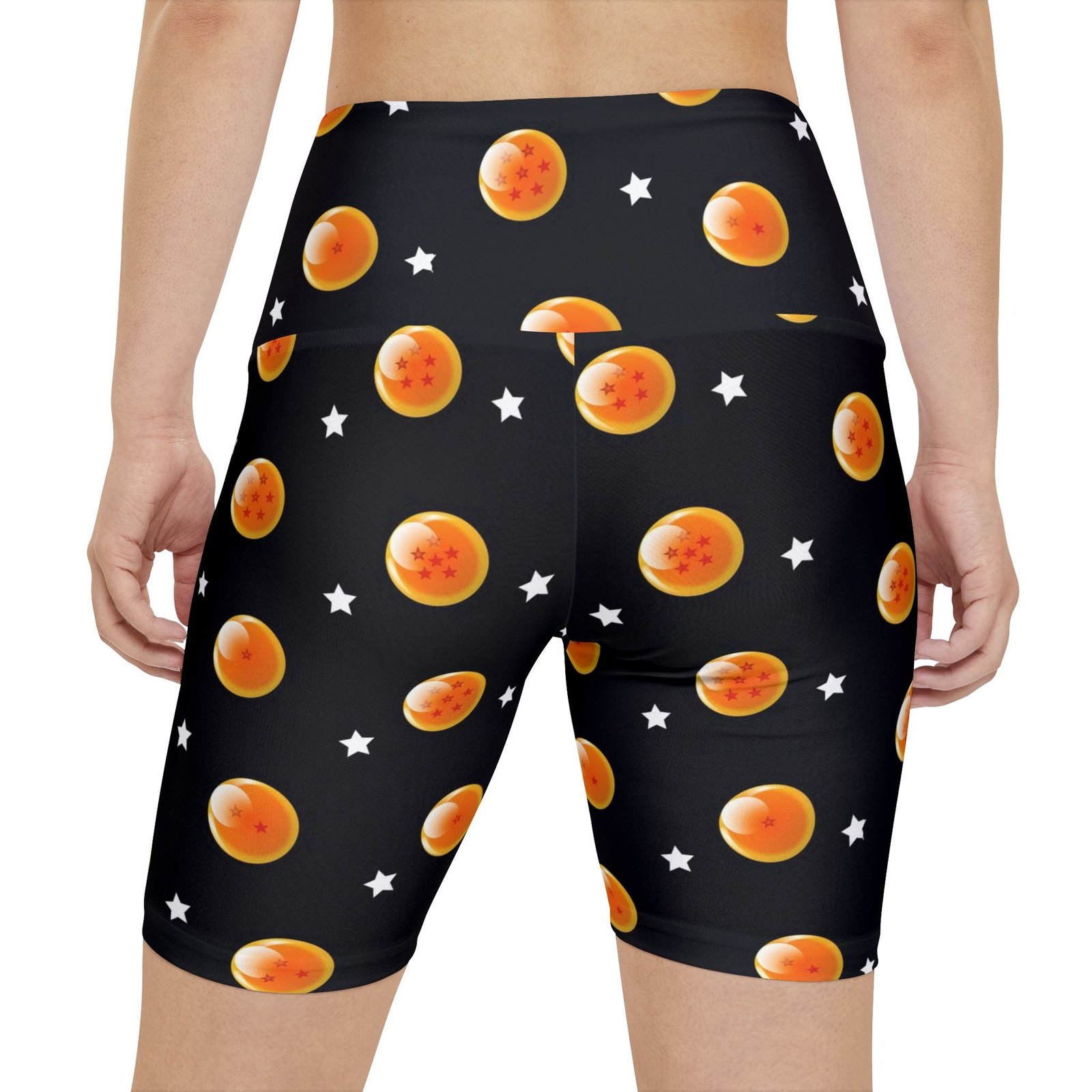 Orange Gok Women's Workout Shorts - Image 4