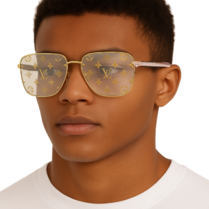 Light Brown Monogram LLV Design Frame