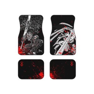 Bersrk Red Splatter Anime Round Rug