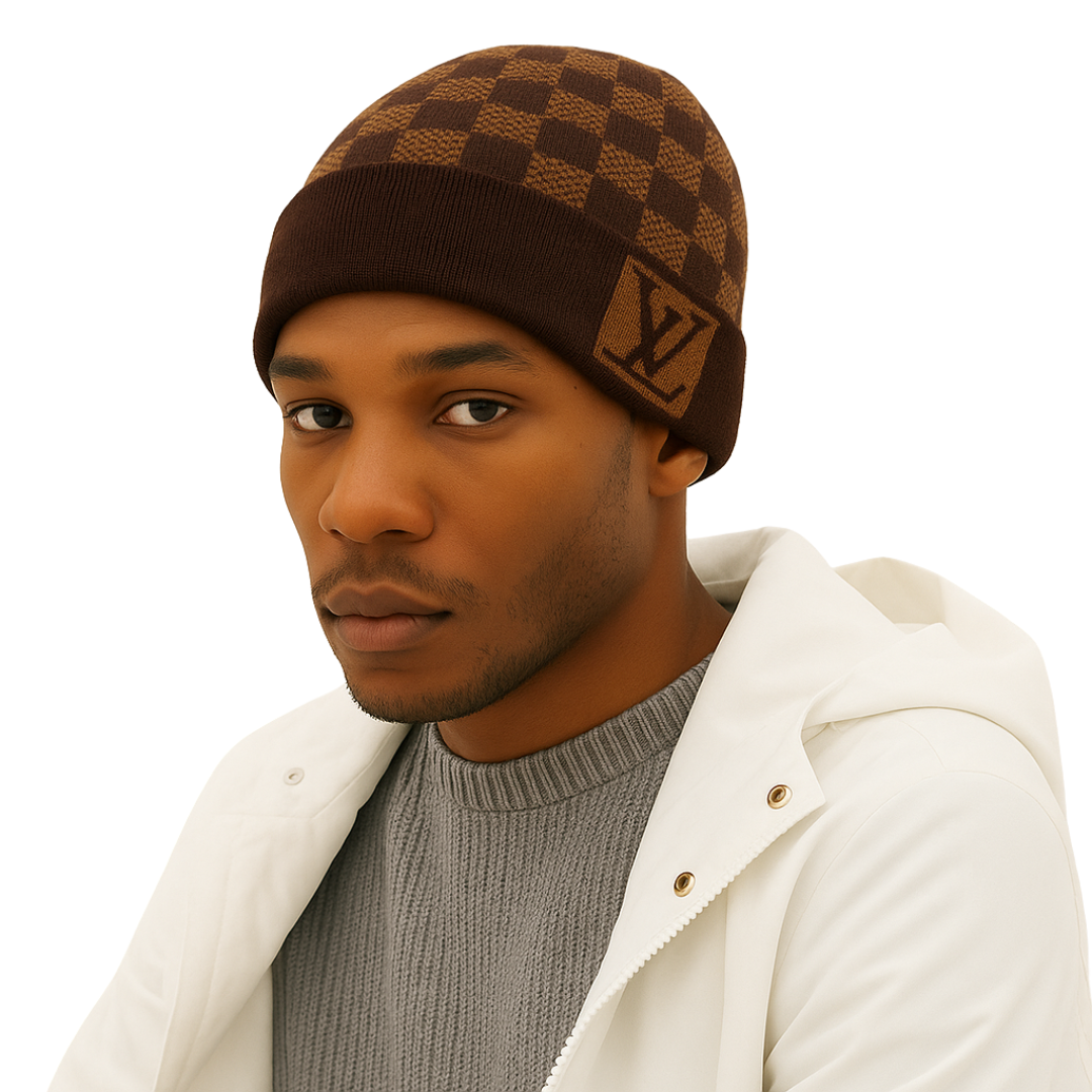 LLV Checkered Design Beanies - Image 4