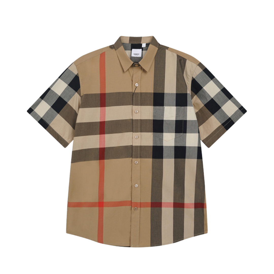 Brown Stripes Brbry Polo Shirt - Image 2