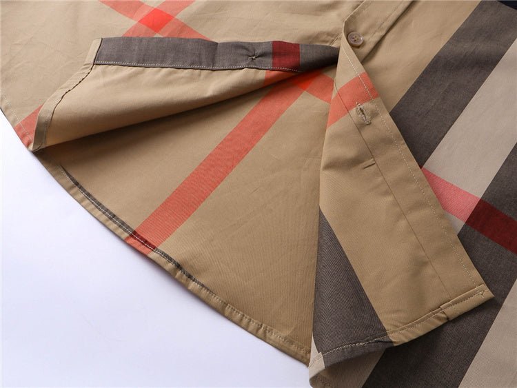 Brown Stripes Brbry Polo Shirt - Image 6