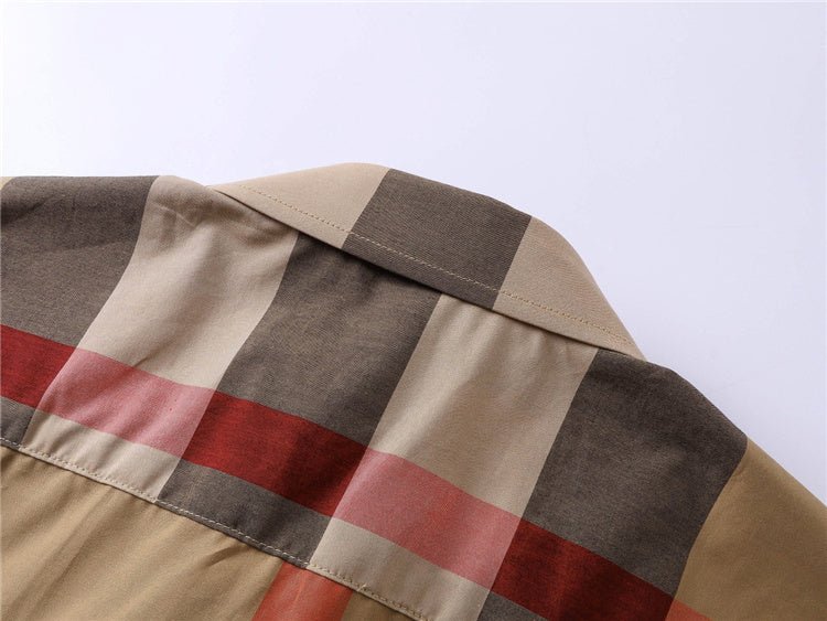 Brown Stripes Brbry Polo Shirt - Image 7